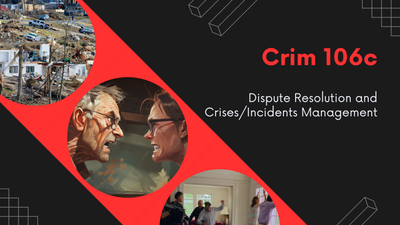 Dispute Resolution and Crises/Incidents Management