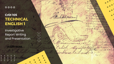 Technical English 1: Investigative Report Writing and Presentation
